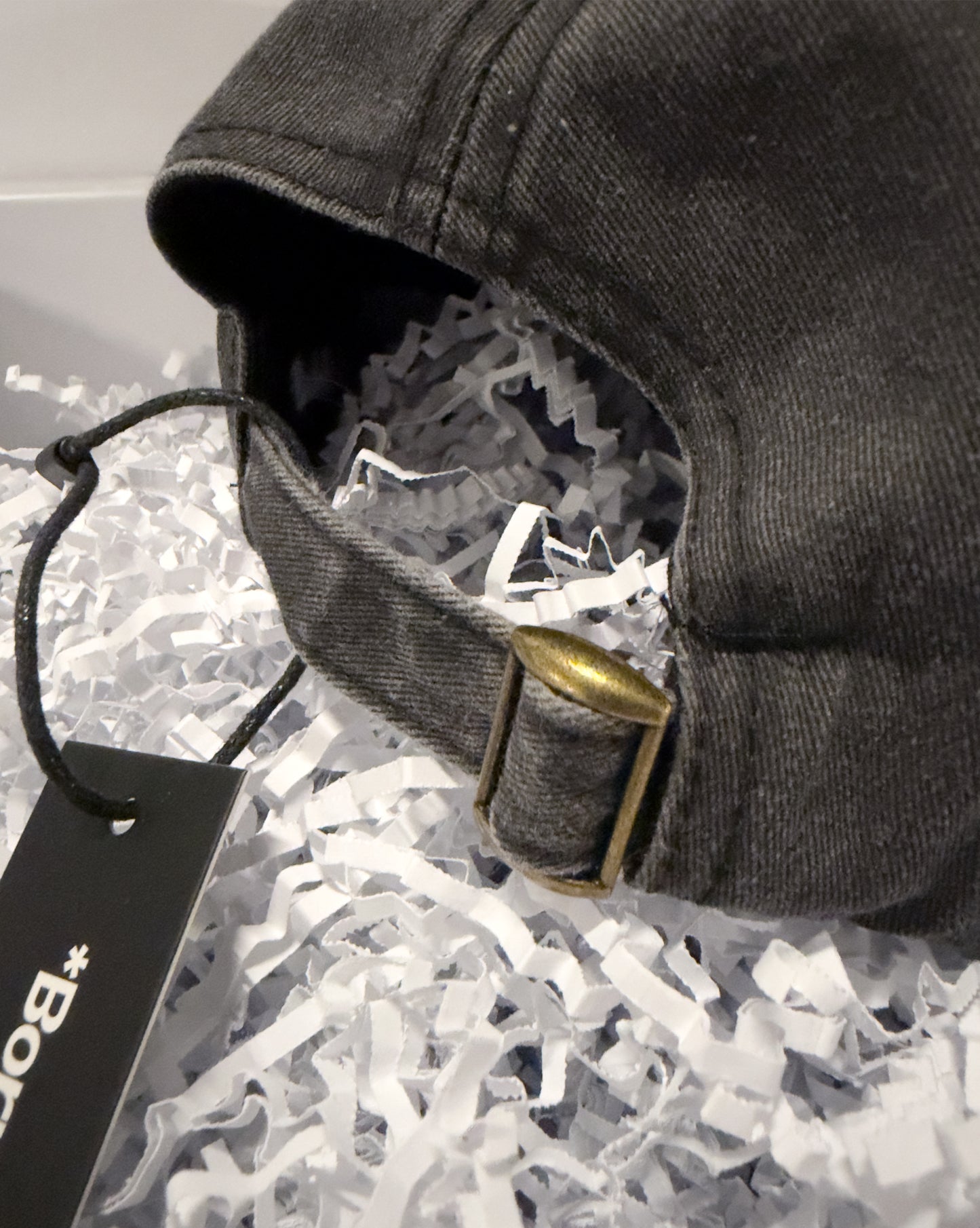 Base Cap Acid Wash Black "Modern Monogram"