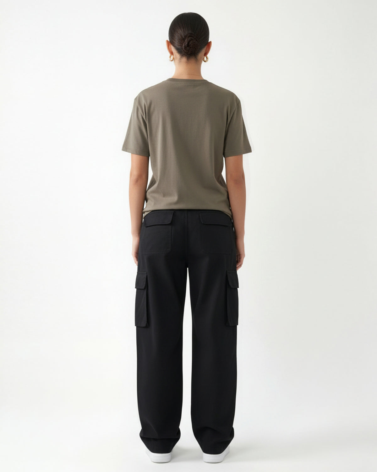 Unisex Regular Fit T-Shirt Khaki "Modern Monogram"