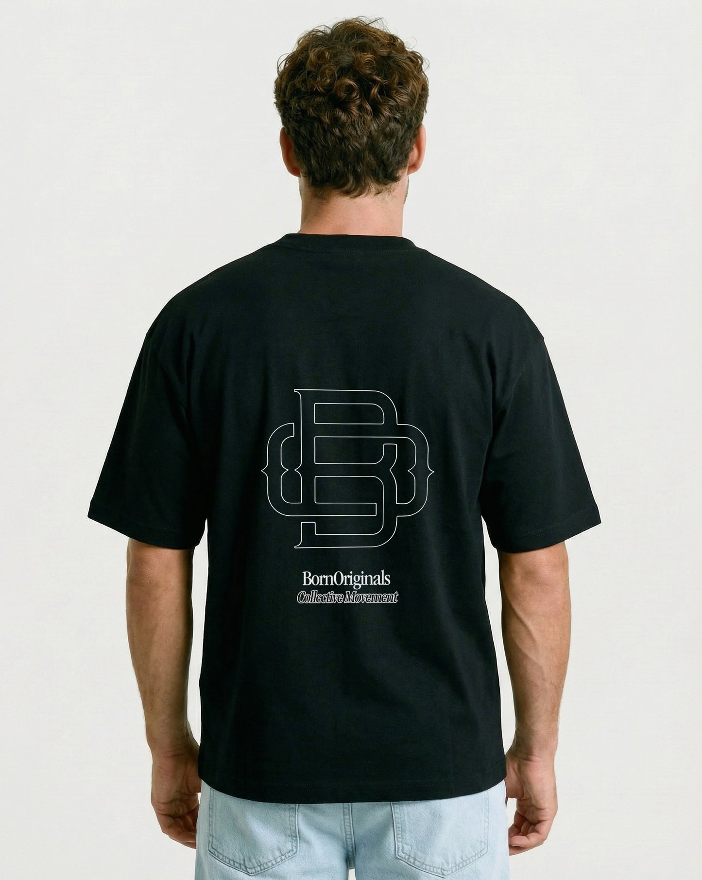 Unisex T-Shirt Black "Classic Monogram"