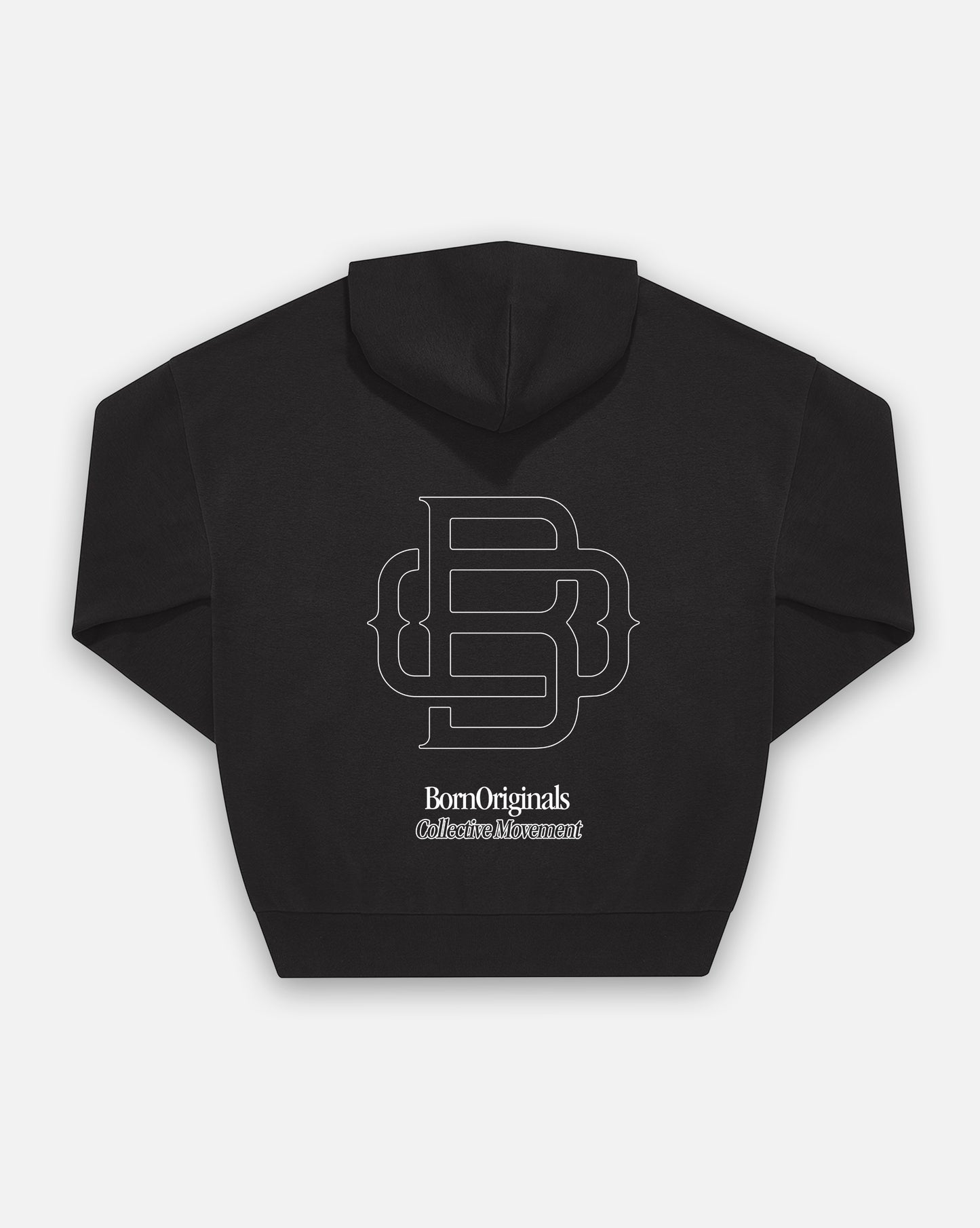 Unisex Hoodie Black "Classic Monogram"