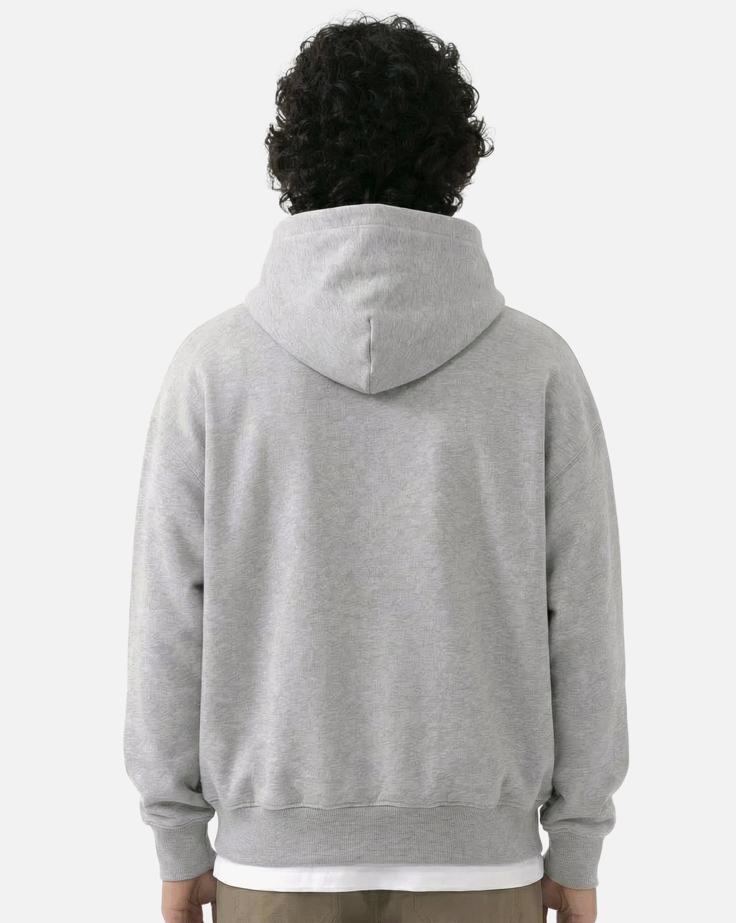 Unisex Oversized Hoodie Grey "Modern Monogram"