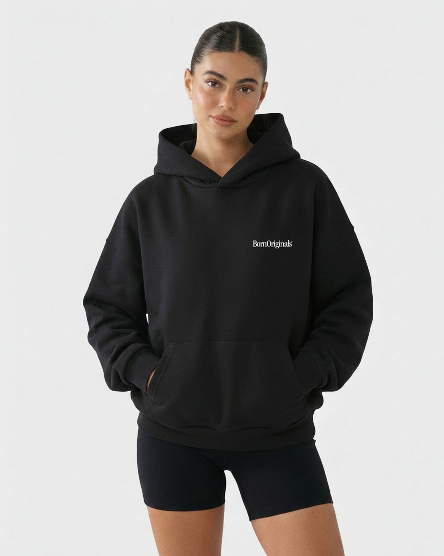 Unisex Hoodie Black "Classic Monogram"