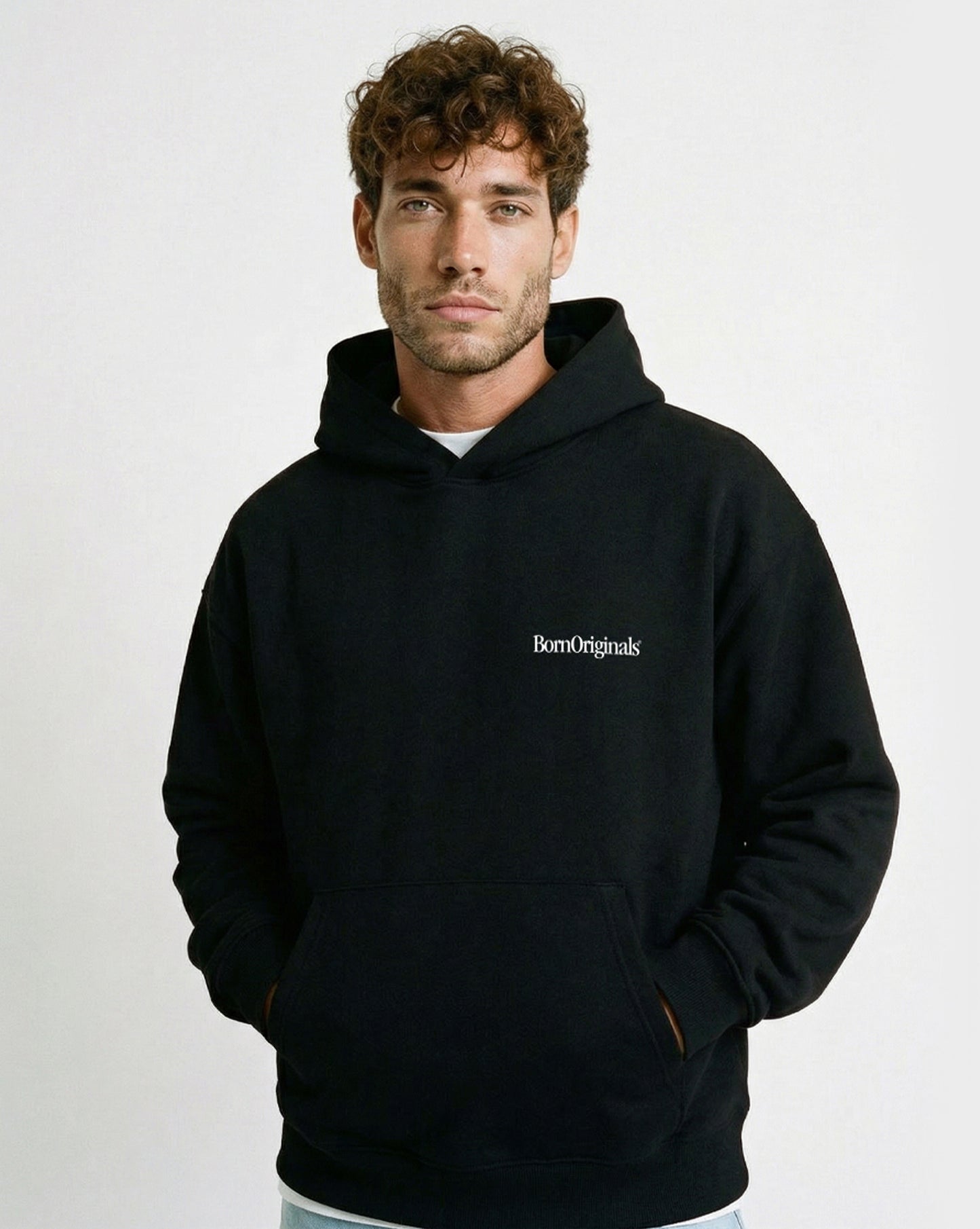 Unisex Hoodie Black "Classic Monogram"