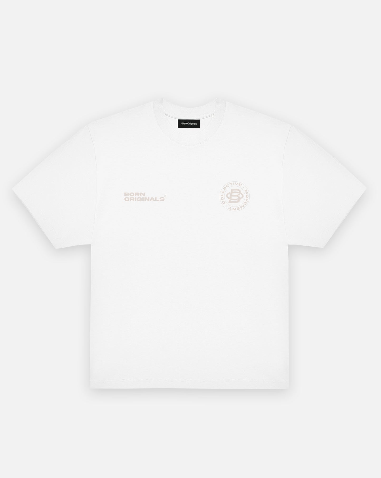 Unisex Oversized T-Shirt White "Modern Monogram"